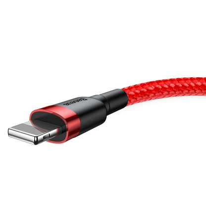 Καλώδιο Δεδομένων και Φόρτισης USB-A - Lightning Baseus Cafule, 18W, 0.5m, Κόκκινο CALKLF-A09