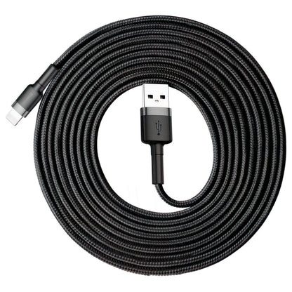 Καλώδιο Δεδομένων και Φόρτισης USB-A - Lightning Baseus Cafule, 18W, 3m, Χρυσό CALKLF-RV1