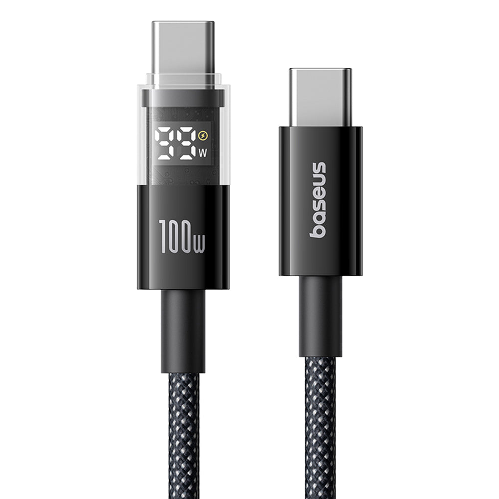 Καλώδιο Δεδομένων και Φόρτισης USB-C - USB-C Baseus Display 2, 100W, 1m, Μαύρο P10382702121-00