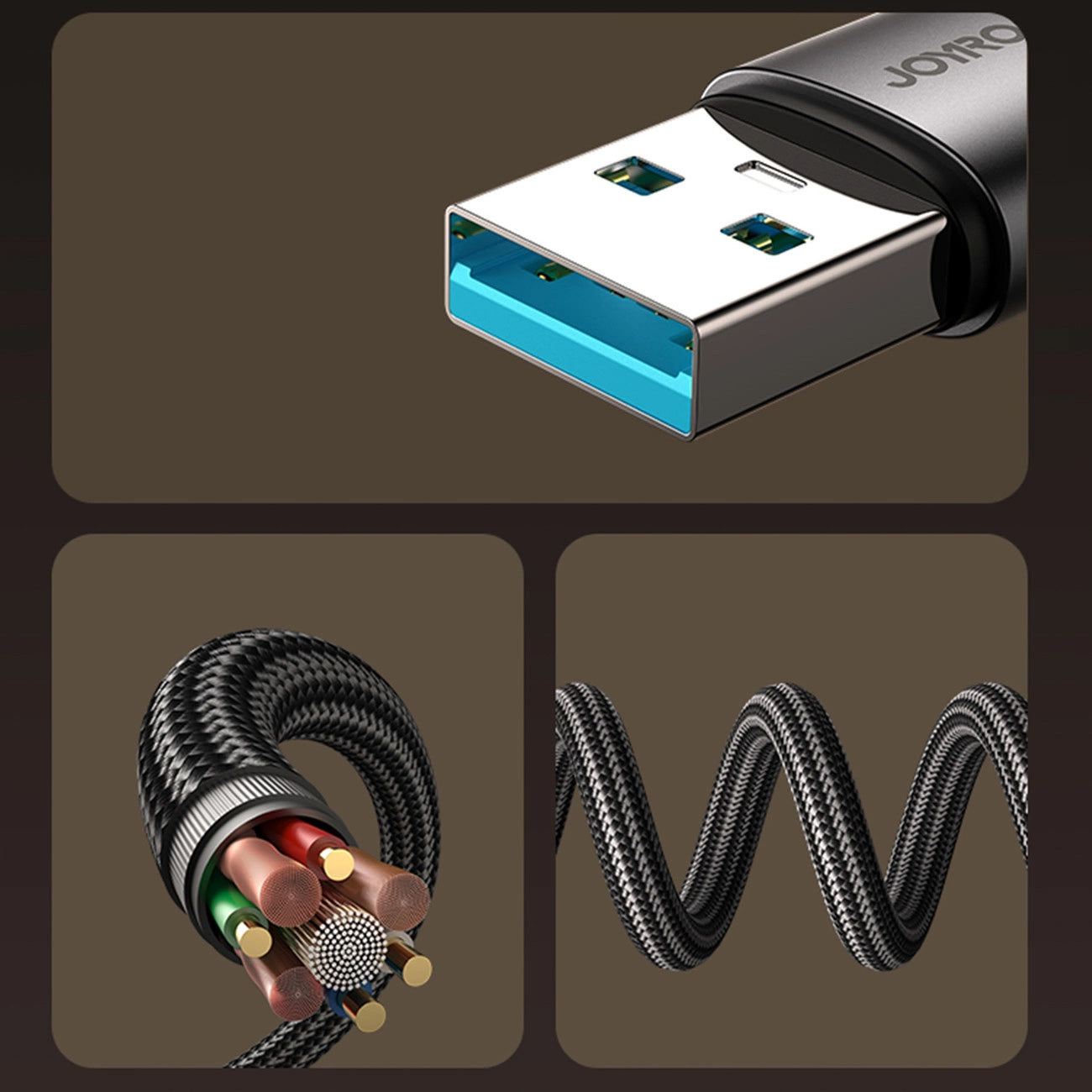 Καλώδιο Δεδομένων και Φόρτισης USB-A - Lightning Joyroom S-A56 EnjoyX Angled, 18W, 1.2m, Μαύρο
