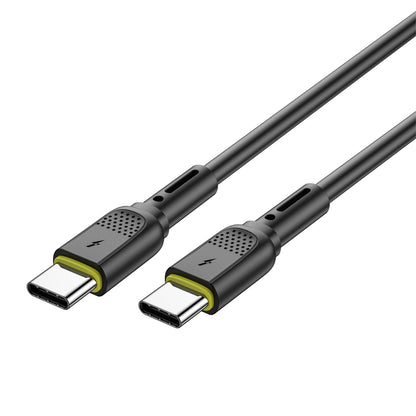 Καλώδιο Δεδομένων και Φόρτισης USB-C - USB-C WiWu Wi-C034, 60W, 1.2m, Μαύρο