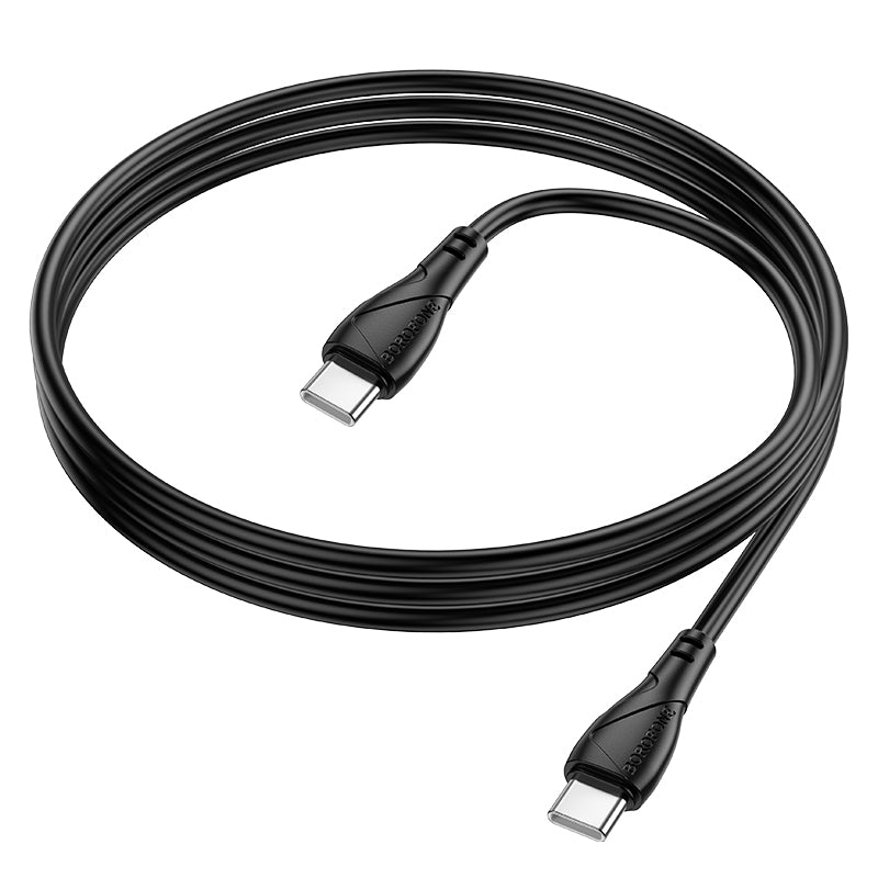 Καλώδιο Δεδομένων και Φόρτισης USB-C - USB-C Borofone BX121 Energy, 60W, 1m, Μαύρο