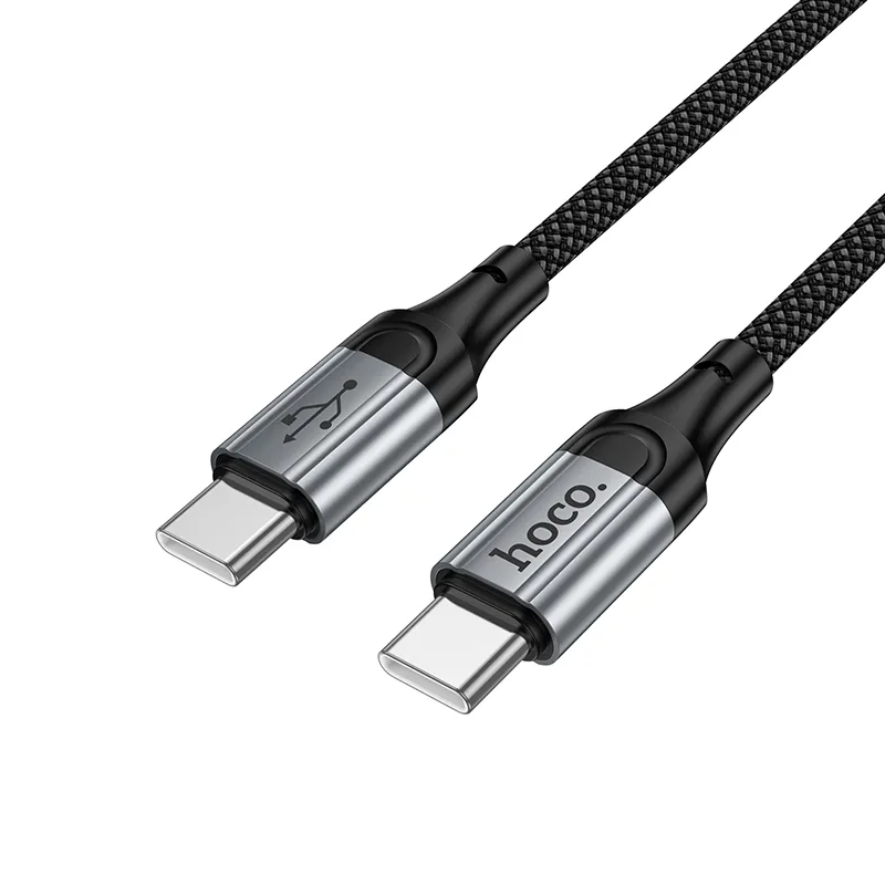 Καλώδιο Δεδομένων και Φόρτισης USB-C - USB-C HOCO X121, 60W, 1.5m, Μαύρο