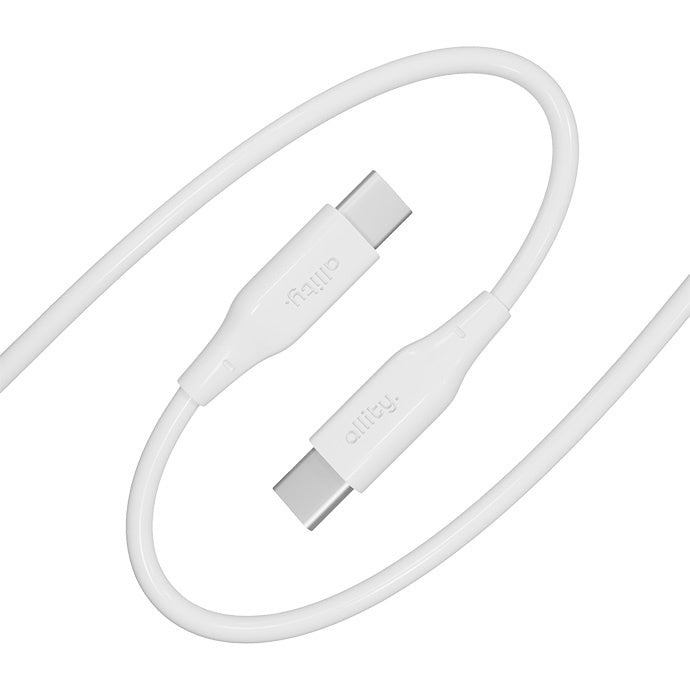 Καλώδιο Δεδομένων και Φόρτισης USB-C - USB-C Allity. AUC-02, 100W, 2m, Λευκό