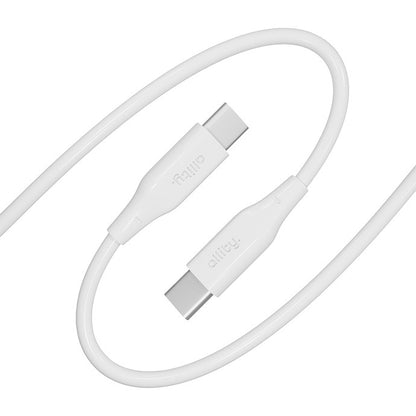 Καλώδιο Δεδομένων και Φόρτισης USB-C - USB-C Allity. AUC-02, 100W, 2m, Λευκό
