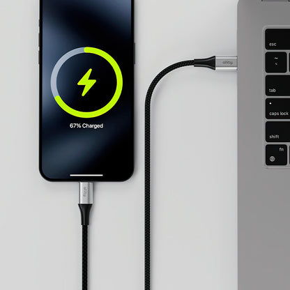 Καλώδιο Δεδομένων και Φόρτισης USB-C - USB-C Allity. AUC-01, 100W, 2m, Μαύρο