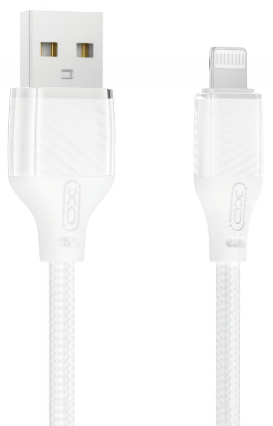 Καλώδιο Δεδομένων και Φόρτισης USB-A - Lightning XO Design NB291, 18W, 1m, Λευκό