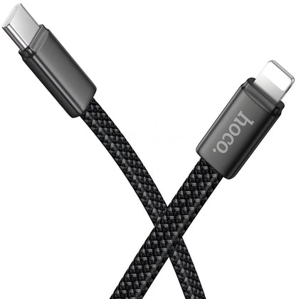 Καλώδιο Δεδομένων και Φόρτισης USB-C - Lightning HOCO X125, 30W, 1m, Μαύρο