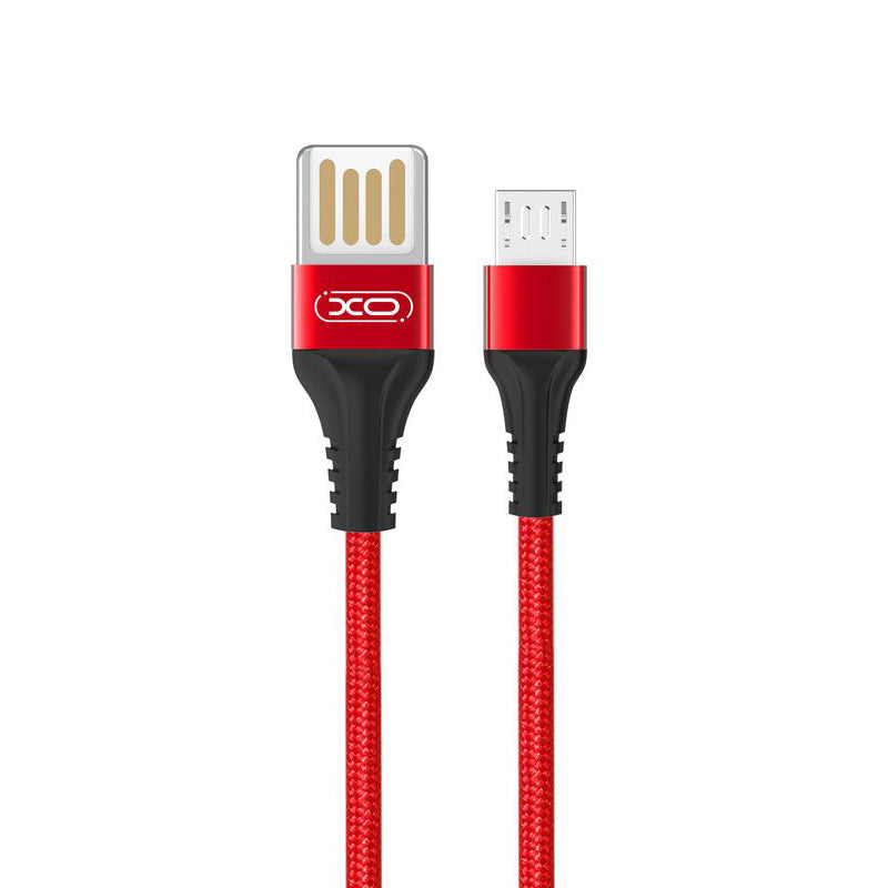 Καλώδιο Δεδομένων και Φόρτισης USB-A - microUSB XO Design NB118, 18W, 1m, Κόκκινο