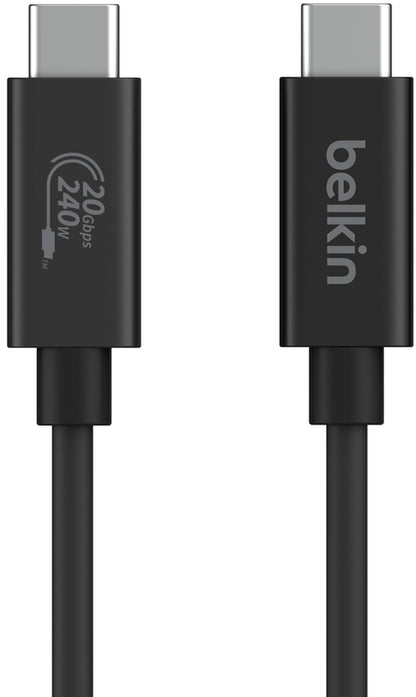 Καλώδιο Δεδομένων και Φόρτισης USB-C - USB-C Belkin Connect, 240W, 2m, Μαύρο INZ004bt2MBK