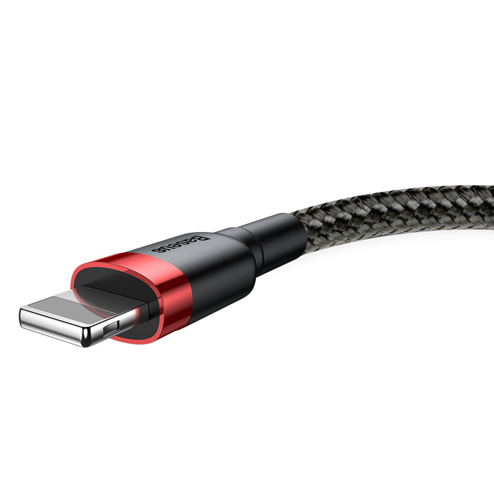 Καλώδιο δεδομένων και φόρτισης USB-A - Lightning Baseus Cafule, 18W, 2m, κόκκινο CALKLF-C19