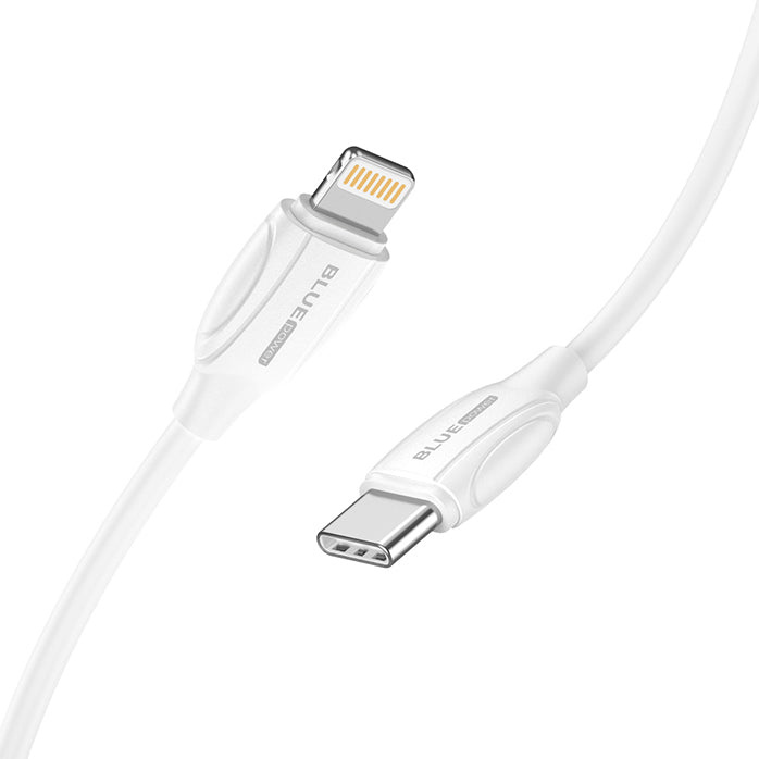 Καλώδιο δεδομένων και φόρτισης USB-C - Lightning BLUE Power B2BX19, 18W, 2m, Λευκό