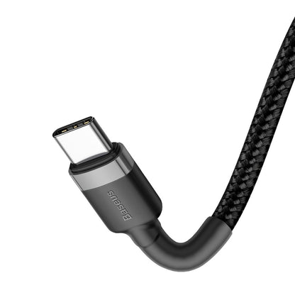 Καλώδιο δεδομένων και φόρτισης USB-C - USB-C Baseus Cafule, 60W, 1m, μαύρο CATKLF-GG1 CATKLF-GG1