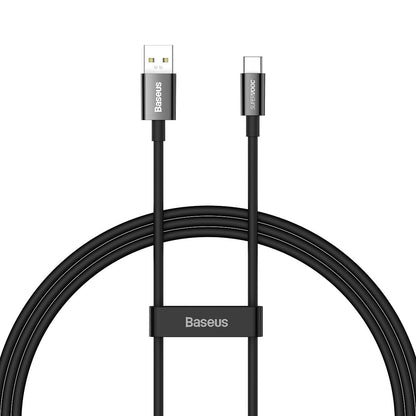 Καλώδιο δεδομένων και φόρτισης Baseus Superior Series USB-A σε USB-C, 65W, 1m, Μαύρο 