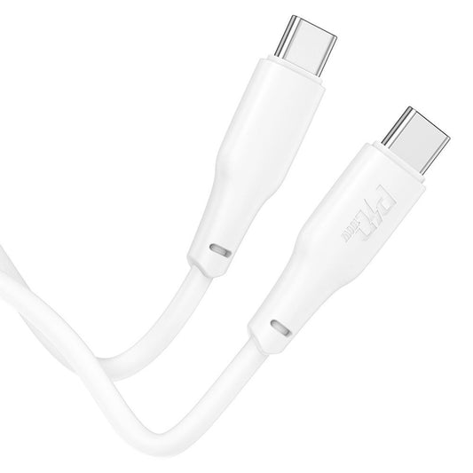 Καλώδιο δεδομένων και φόρτισης USB-C - USB-C HOCO X93, 100W, 1m, λευκό 