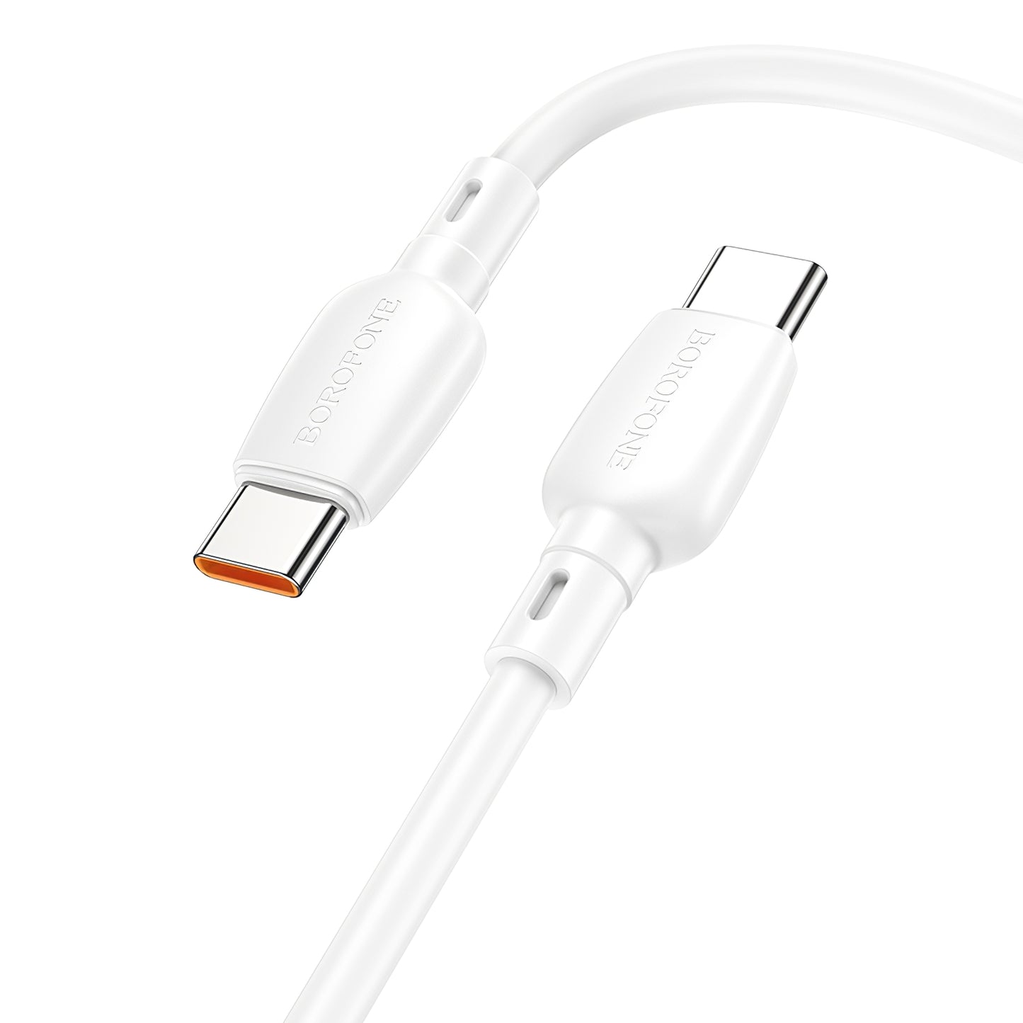 Καλώδιο δεδομένων και φόρτισης USB-C - USB-C Borofone BX93, 100W, 1m, λευκό 