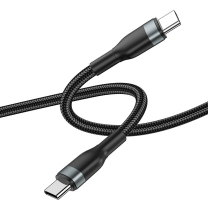 Καλώδιο δεδομένων και φόρτισης USB-C - USB-C WiWu Wi-C017, 100W, 1.2m, Μαύρο 