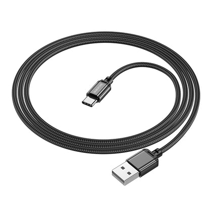 Καλώδιο δεδομένων και φόρτισης USB-A - USB-C Borofone BX87 Sharp BX87, 60W, 1m, Μαύρο 