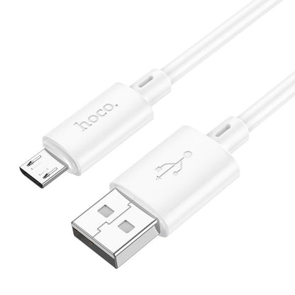 HOCO X88 Καλώδιο δεδομένων και φόρτισης USB-A - microUSB, 18W, 1m, λευκό 