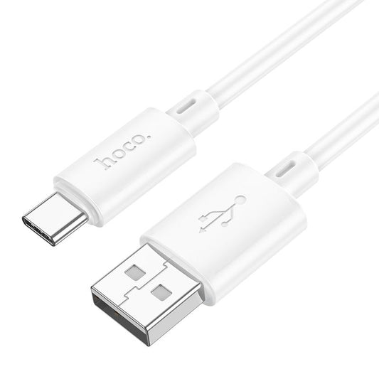 Καλώδιο δεδομένων και φόρτισης USB-A - USB-C HOCO X88, 18W, 1m, λευκό 