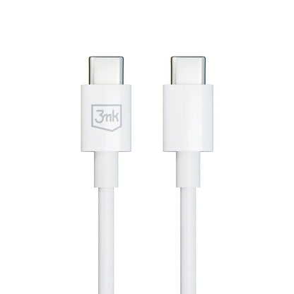 Καλώδιο δεδομένων και φόρτισης USB-C - USB-C 3MK Hyper, 100W, 1,2m, λευκό 