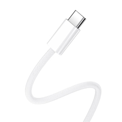 Καλώδιο Δεδομένων και Φόρτισης USB-C - USB-C BWOO BO-X284, 60W, 1m, Λευκό