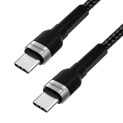 Καλώδιο Δεδομένων και Φόρτισης USB-C - USB-C WZK WNBCC1, 65W, 1m, Μαύρο
