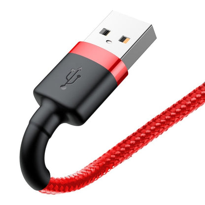 Καλώδιο Δεδομένων και Φόρτισης USB-A - Lightning Baseus Cafule, 18W, 0.5m, Κόκκινο CALKLF-A09