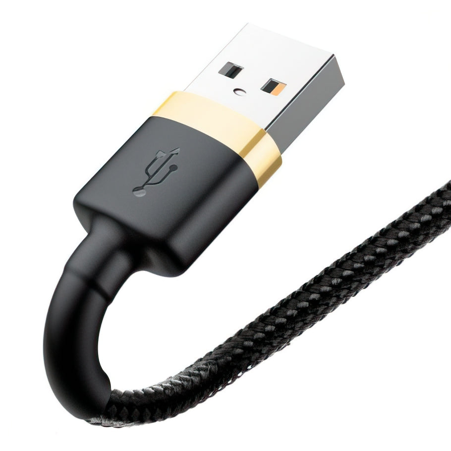Καλώδιο Δεδομένων και Φόρτισης USB-A - Lightning Baseus Cafule, 18W, 3m, Χρυσό CALKLF-RV1