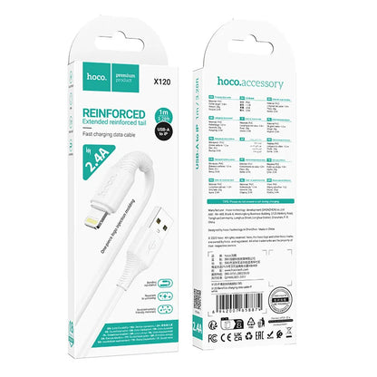 Καλώδιο Δεδομένων και Φόρτισης USB-C - Lightning HOCO X120, 20W, 1m, Λευκό