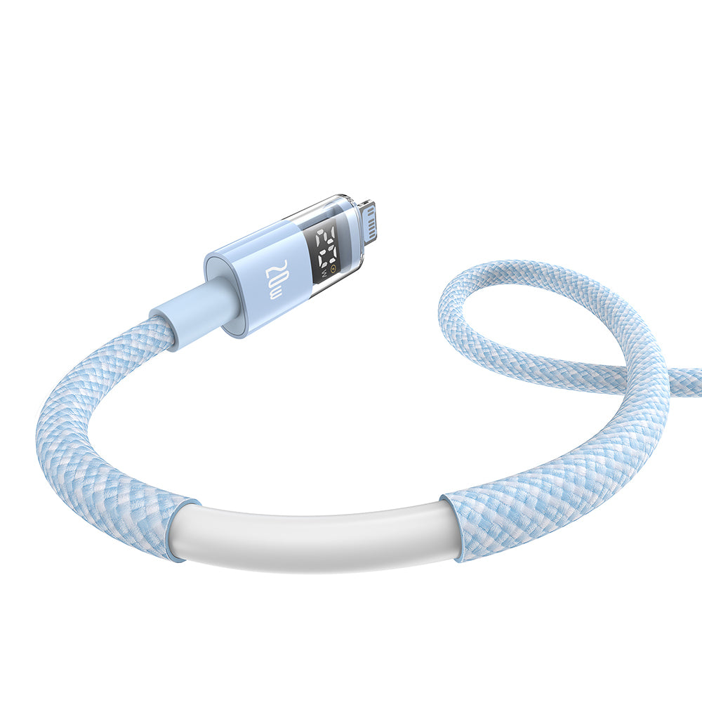 Καλώδιο Δεδομένων και Φόρτισης USB-C - USB-C Baseus Display 2, 100W, 2m, Μπλε P10382702311-01