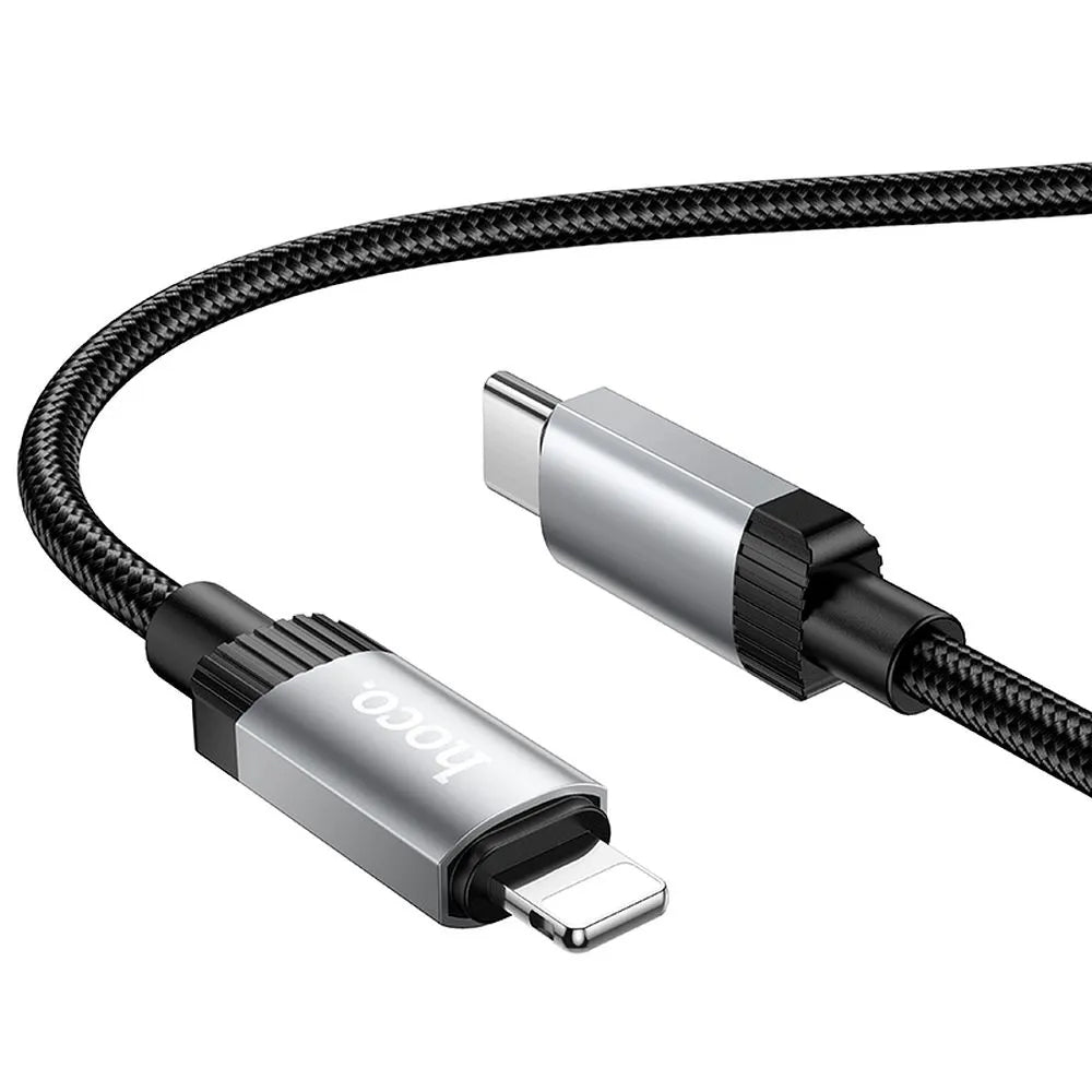 Καλώδιο Δεδομένων και Φόρτισης USB-C - Lightning HOCO X117, 27W, 1μ, Μαύρο