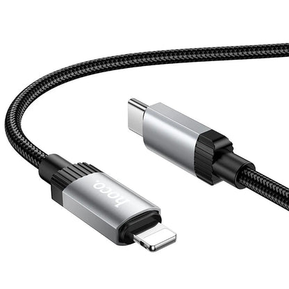 Καλώδιο Δεδομένων και Φόρτισης USB-C - Lightning HOCO X117, 27W, 1μ, Μαύρο