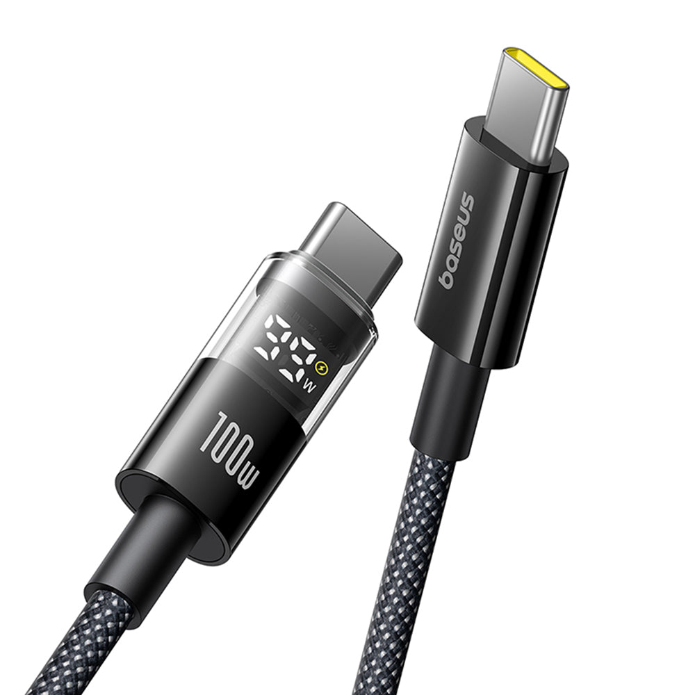 Καλώδιο Δεδομένων και Φόρτισης USB-C - USB-C Baseus Display 2, 100W, 1m, Μαύρο P10382702121-00
