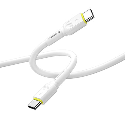 Καλώδιο Δεδομένων και Φόρτισης USB-C - USB-C WiWu Wi-C034, 60W, 1.2m, Λευκό