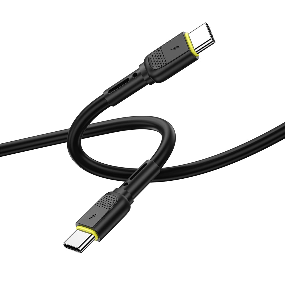 Καλώδιο Δεδομένων και Φόρτισης USB-C - USB-C WiWu Wi-C034, 60W, 1.2m, Μαύρο
