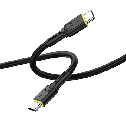 Καλώδιο Δεδομένων και Φόρτισης USB-C - USB-C WiWu Wi-C034, 60W, 1.2m, Μαύρο