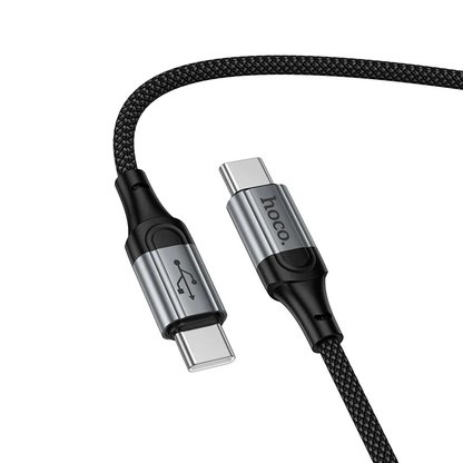 Καλώδιο Δεδομένων και Φόρτισης USB-C - USB-C HOCO X121, 60W, 1.5m, Μαύρο
