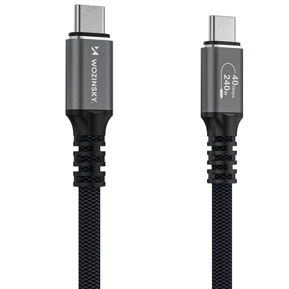 Καλώδιο Δεδομένων και Φόρτισης USB-C - USB-C WZK WPS-UY42S, 240W, 2m, Μαύρο