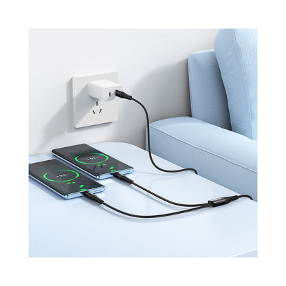 Καλώδιο Φόρτισης USB-C - 2 x USB-C HOCO X123, 10W, 1m, Μαύρο