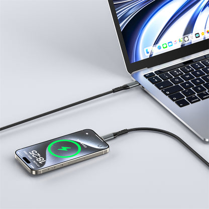Καλώδιο Δεδομένων και Φόρτισης USB-C - USB-C WiWu Wi-C036, 240W, 1m, Μαύρο