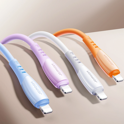 Καλώδιο Δεδομένων και Φόρτισης USB-C - Lightning Joyroom S-A59 Vibrant, 30W, 1.2m, Πορτοκαλί