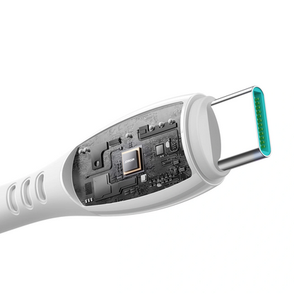 Καλώδιο Δεδομένων και Φόρτισης USB-C - USB-C Joyroom S-A59 Vibrant, 60W, 1.2m, Λευκό