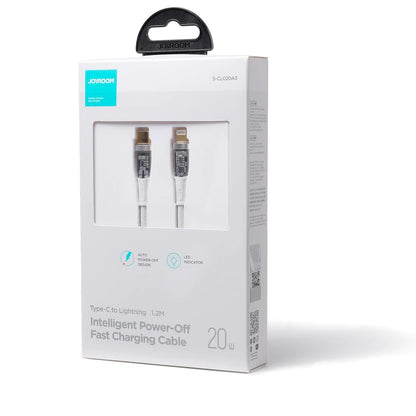 Καλώδιο Δεδομένων και Φόρτισης USB-C - Lightning Joyroom S-CL020A3, 20W, 1.2m, Λευκό