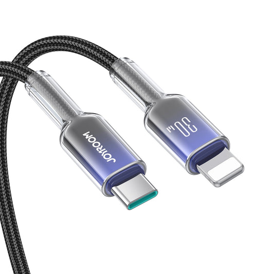 Καλώδιο Δεδομένων και Φόρτισης USB-C - Lightning Joyroom S-A42, 30W, 1.2m, Μαύρο