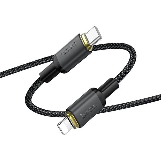 Καλώδιο Δεδομένων και Φόρτισης USB-A - Lightning HOCO X128 Benefit, 10W, 1μ, Μαύρο