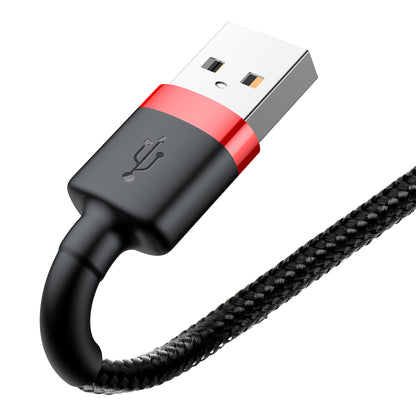 Καλώδιο δεδομένων και φόρτισης USB-A - Lightning Baseus Cafule, 18W, 2m, κόκκινο CALKLF-C19