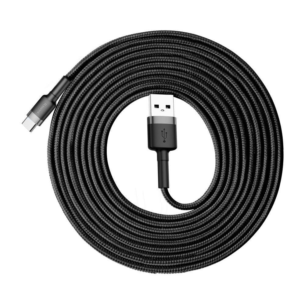 Καλώδιο δεδομένων και φόρτισης USB-A σε USB-C Baseus Cafule, 18W, 3m, γκρι CATKLF-UG1 CATKLF-UG1 