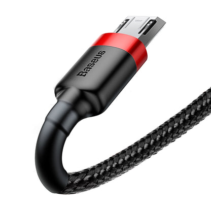 Καλώδιο δεδομένων και φόρτισης USB-A - microUSB Baseus Cafule, 18W, 1m, κόκκινο CAMKLF-B91