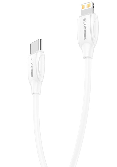 Καλώδιο δεδομένων και φόρτισης USB-C - Lightning BLUE Power B2BX19, 18W, 2m, Λευκό